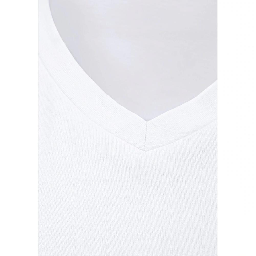 Bruno Banani T-Shirt (3 Tlg. 3er-Pack) Mit V-Ausschnitt Perfekte Passform Aus Elastischer Baumwolle