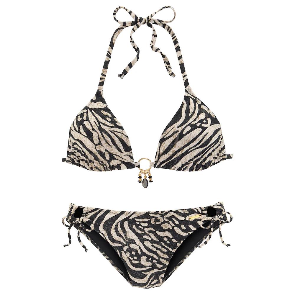 Bruno Banani Triangel-Bikini In Trendigem Animalprint Online Kaufen