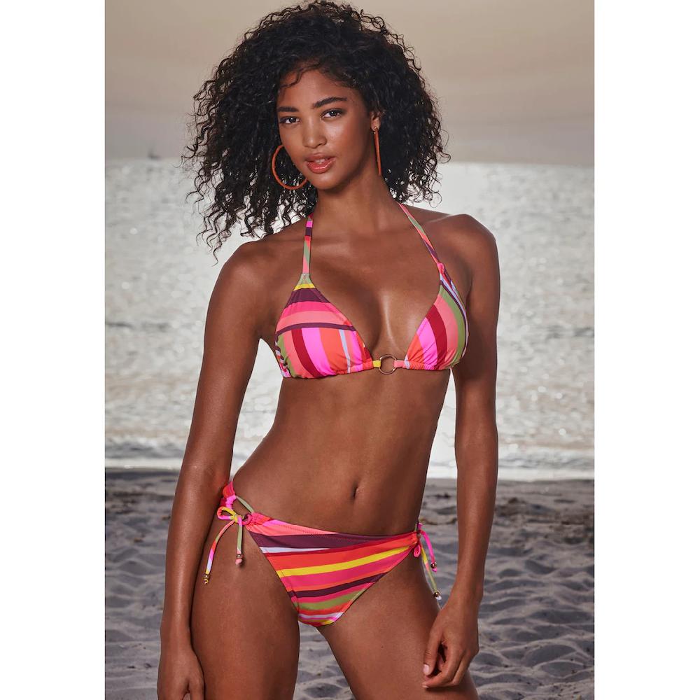 Bruno Banani Triangel-Bikini mit edlem Zierring