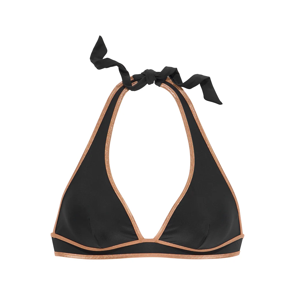 Bruno Banani Triangel-Bikini-Top »Milano« Mit Kupferfarbener Paspel Online Kaufen