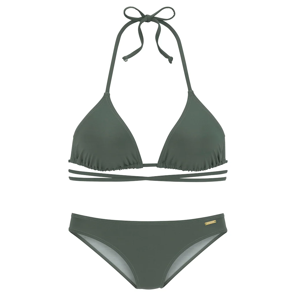 Bruno Banani Triangel-Bikini Unifarben Mit Langem Bindeband Bestellen