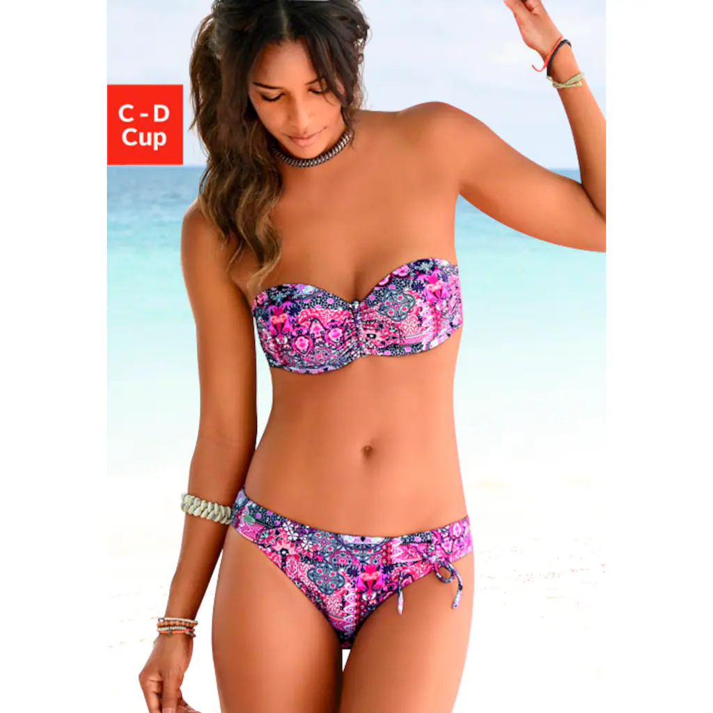 Buffalo Bandeau-Bikini-Top »Shari« mit Paisleydruck online kaufen