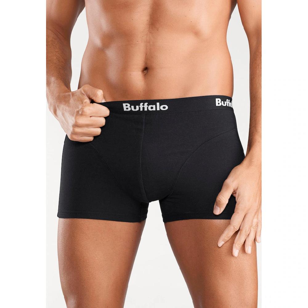 Buffalo Boxer »Boxershorts Für Herren« (Packung 3 St.) Mit Overlock-Nähten Vorn ▷ Für