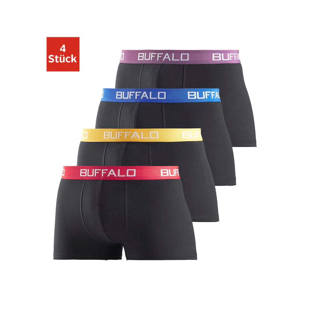 Buffalo Boxer »Boxershorts für Herren« (Packung 4 St.) aus Baumwoll-Mix online bestellen