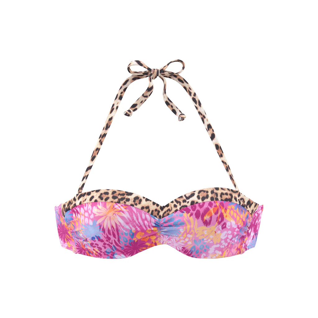 Buffalo Bügel-Bandeau-Bikini-Top »Haruna« Mit Modischem Muster-Mix Kaufen