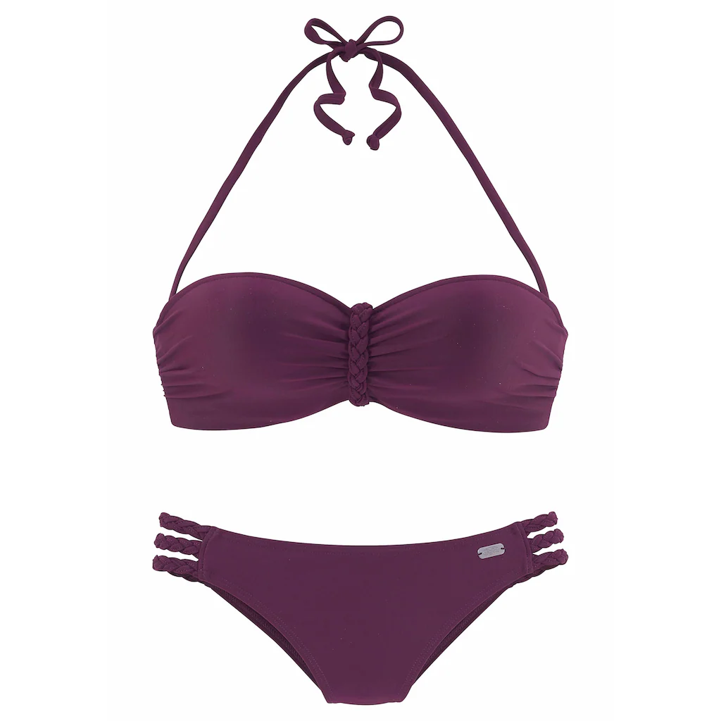 Buffalo Bügel-Bandeau-Bikini Trendiger Look Mit Abnehmbaren Trägern Mit Geflochtenen Details Online Kaufen