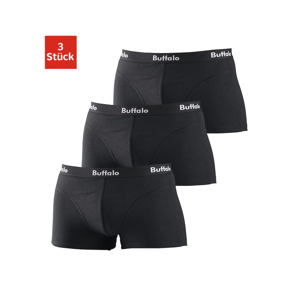 Buffalo Hipster (Packung 3 St.) knapp sitzende Boxershorts aus Baumwollmischung günstig kaufen