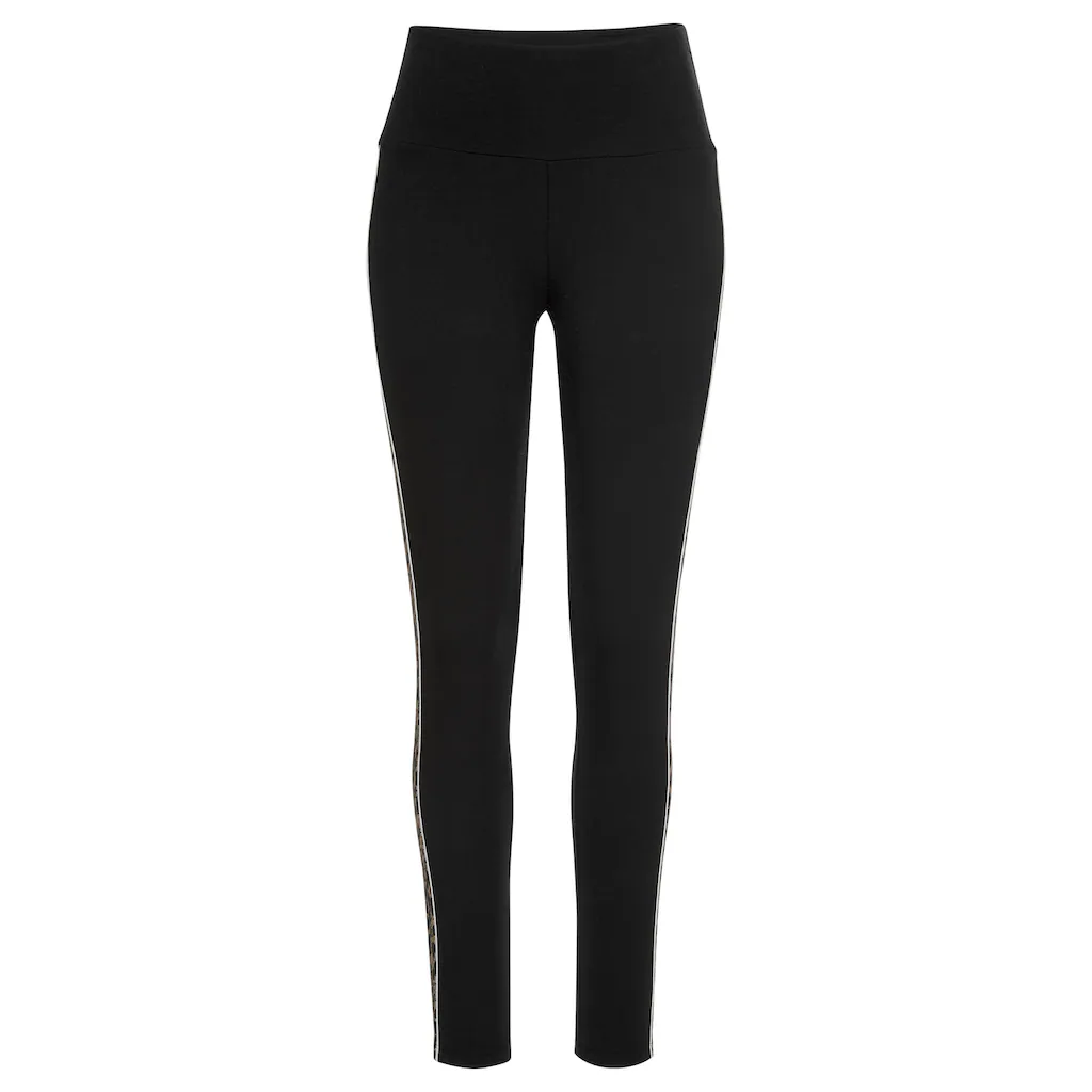 Buffalo Leggings Mit Seitenstreifen In Leo-Muster