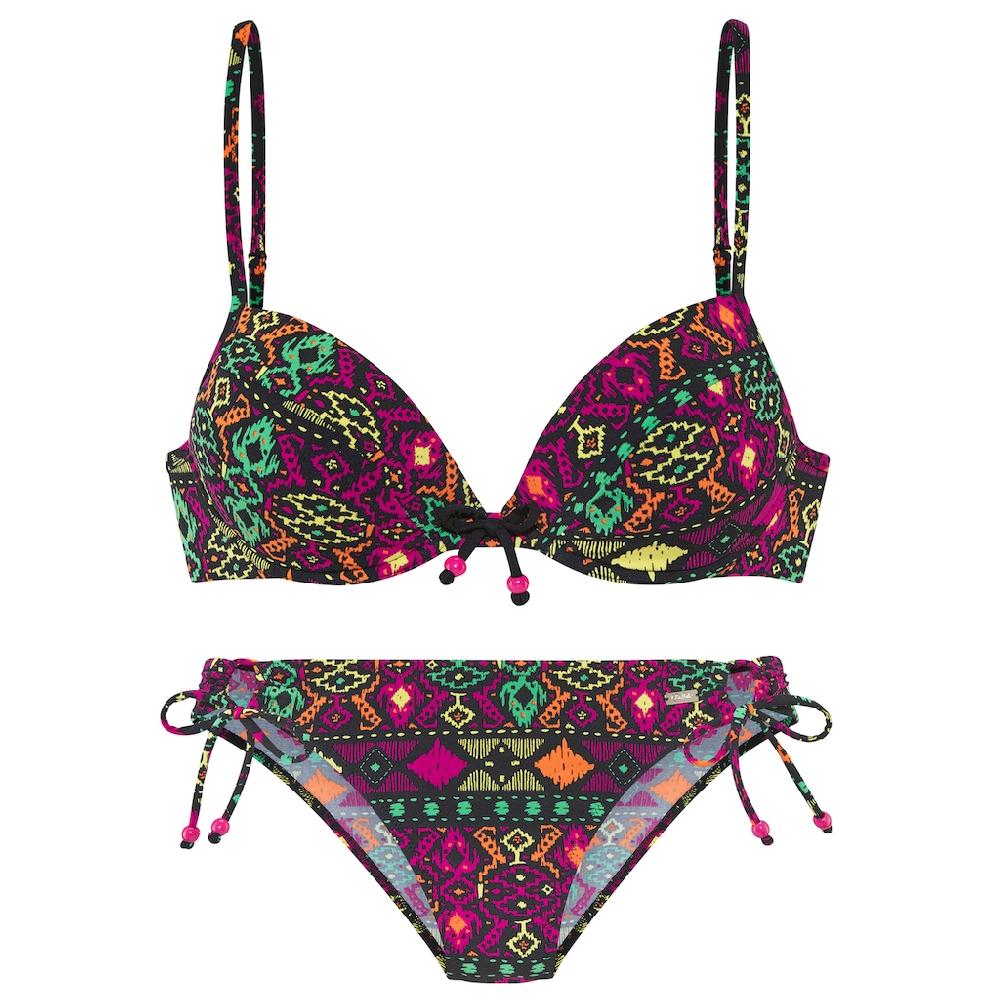 Buffalo Push-Up-Bikini farbenfroher Ethnodruck bestellen