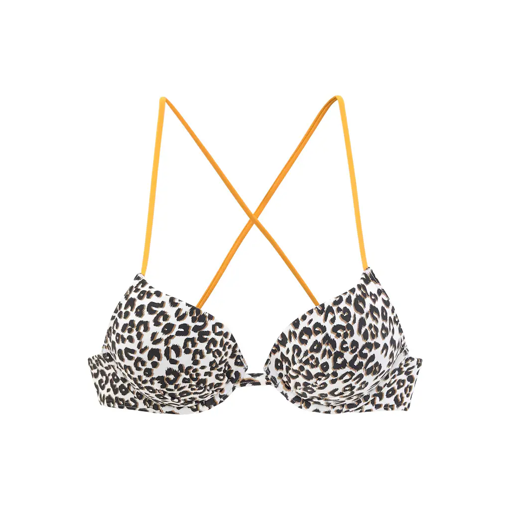 Buffalo Push-Up-Bikini-Top »Kitty« Mit Kontrastfarbenen Trägern Bestellen