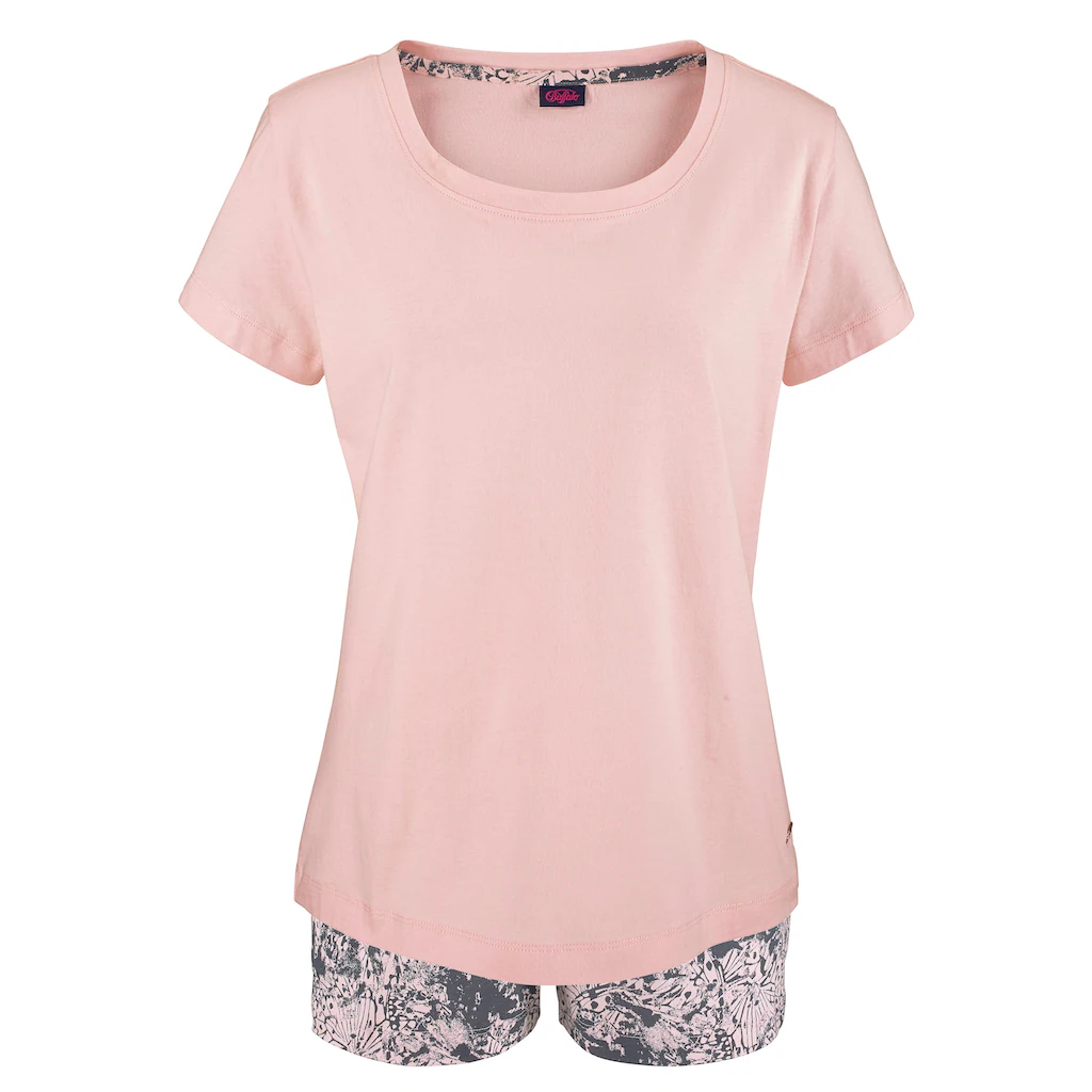 Buffalo Shorty Mit Schönem Muster Und Kontrastfarbenem Bund