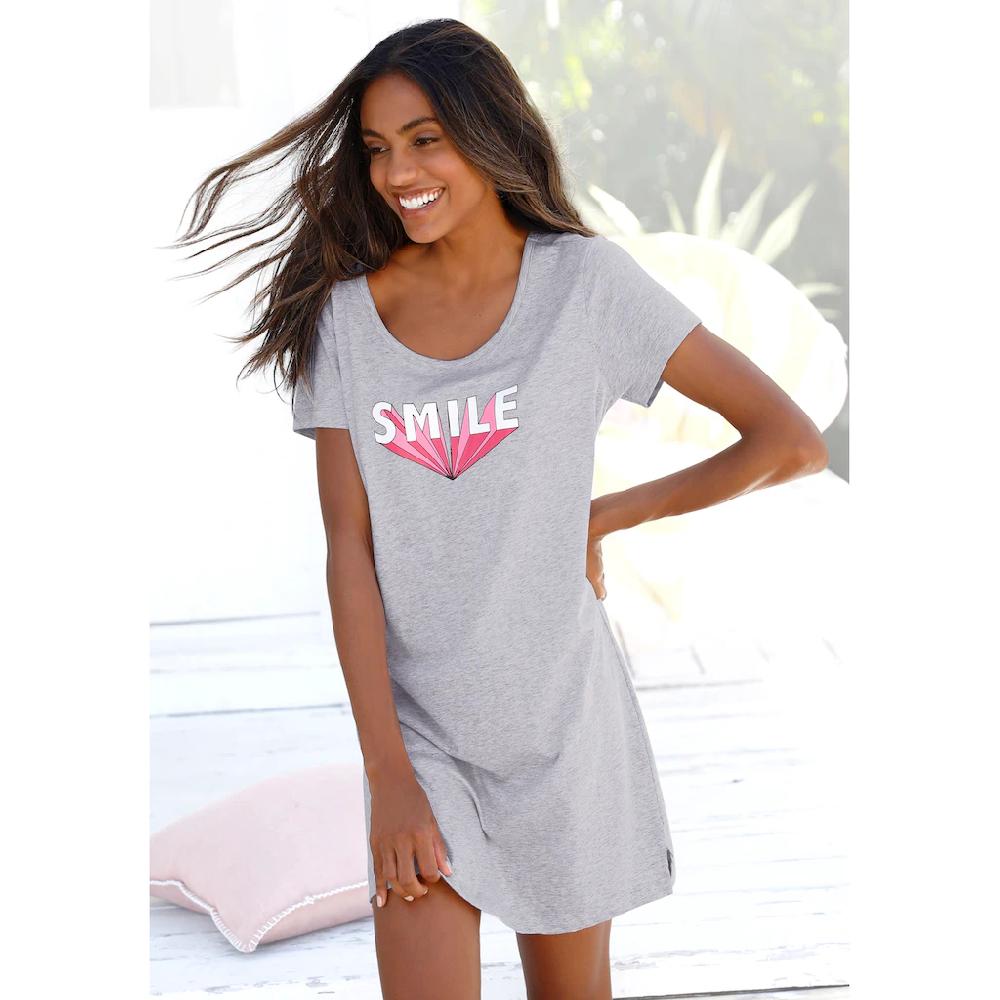 Buffalo Sleepshirt mit Statement Print online bestellen