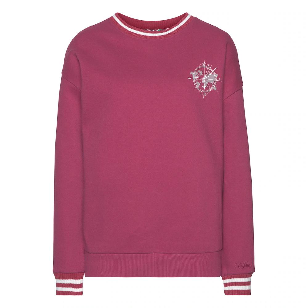 Buffalo Sweatshirt Mit Kontrast-Rippbündchen Und Druck Loungeanzug