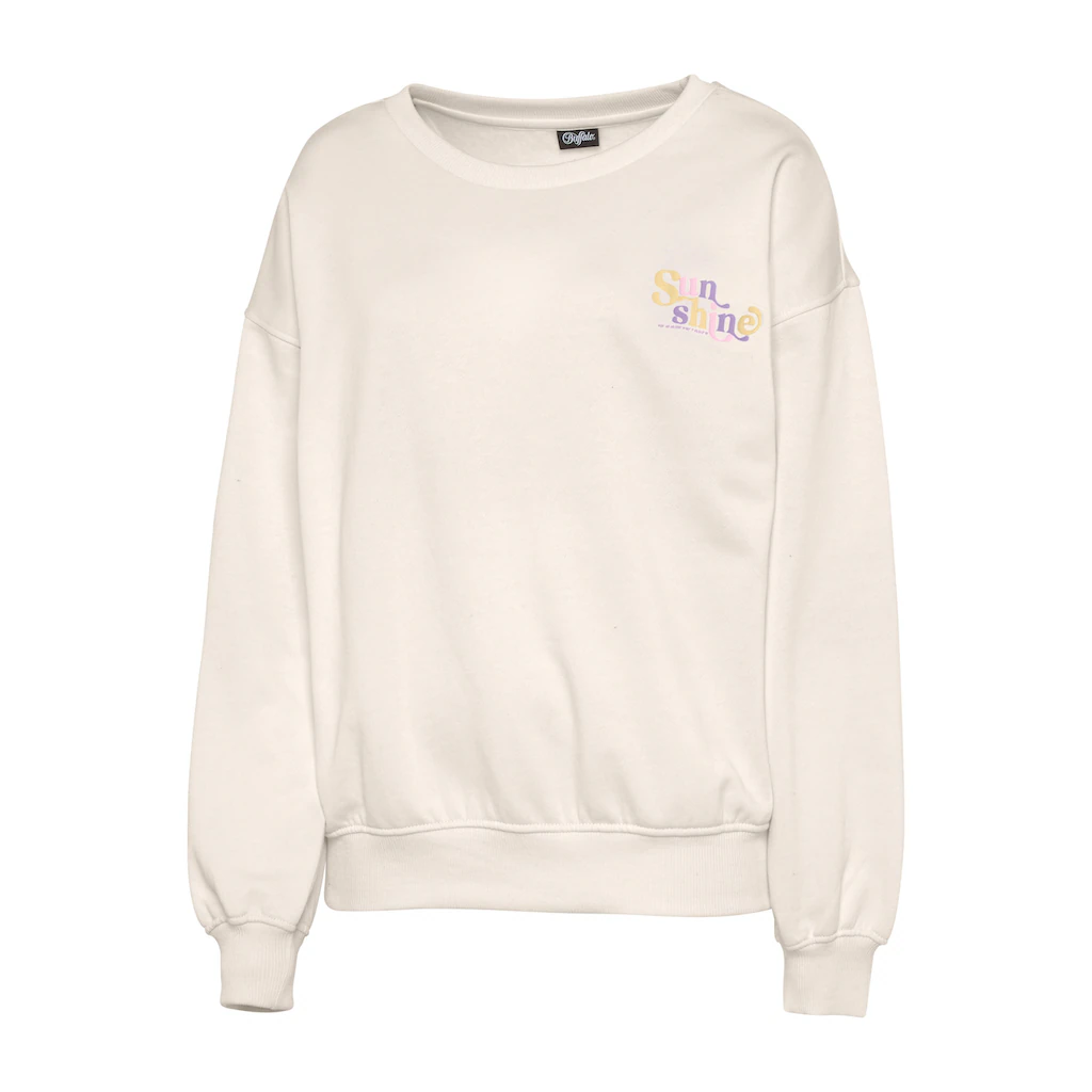 Buffalo Sweatshirt Mit Rippbündchen Und Sunshine Druck Loungewear