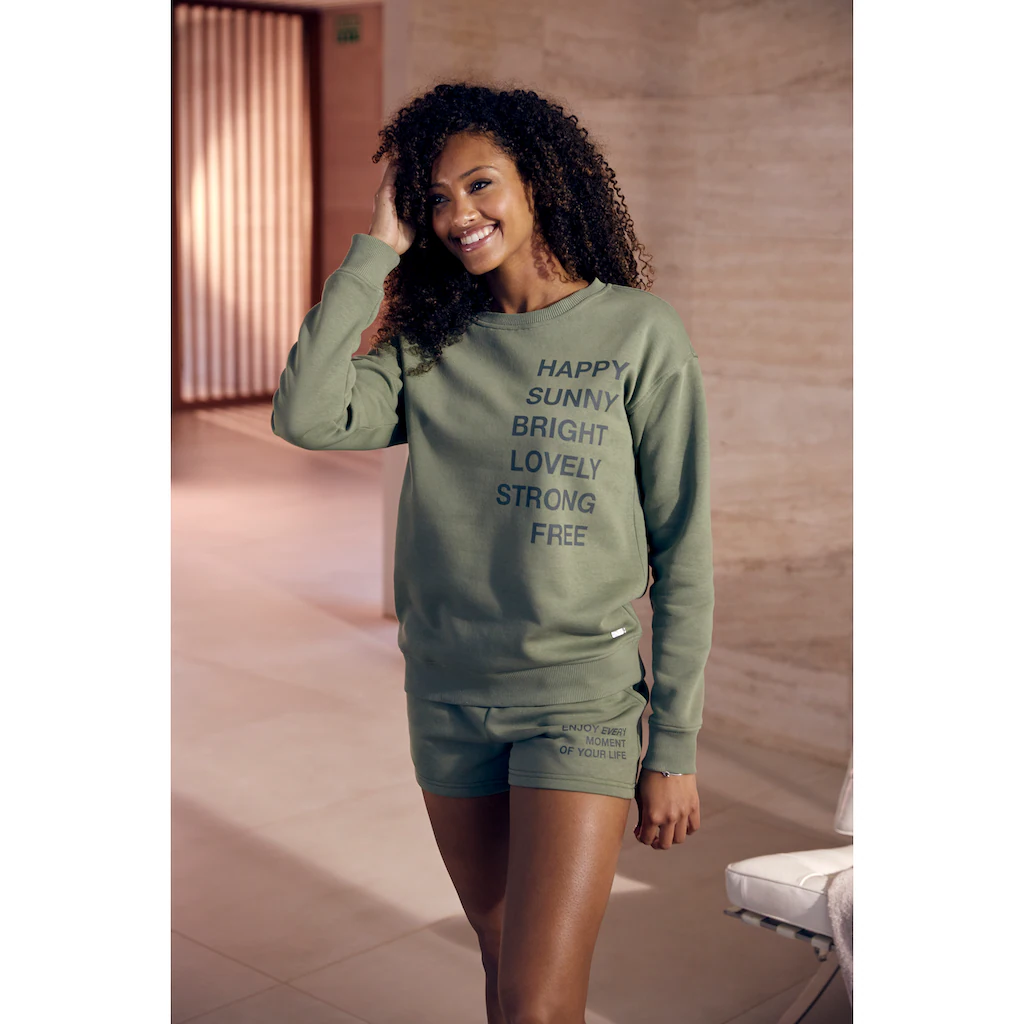 Buffalo Sweatshirt Mit Statement Druck Loungeanzug
