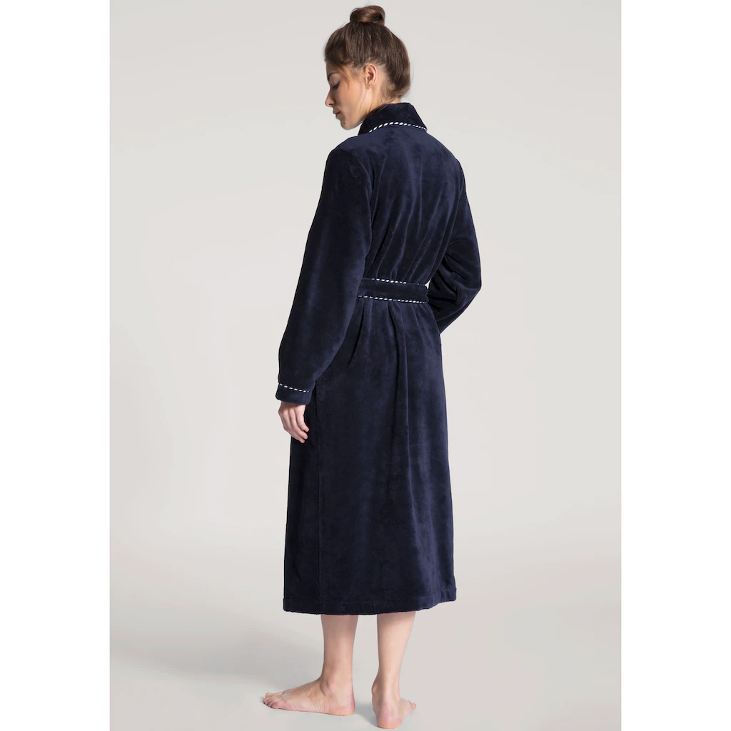 CALIDA Damenbademantel »Cosy Shower« (2 St.) Mit Schalkragen Ca. 120 Cm Lang