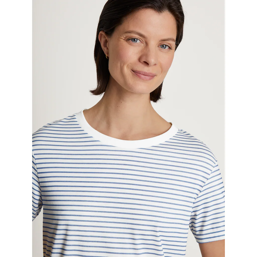 CALIDA Nachthemd »Cotton Stripes« Bequemer Gerader Schnitt Kaufen