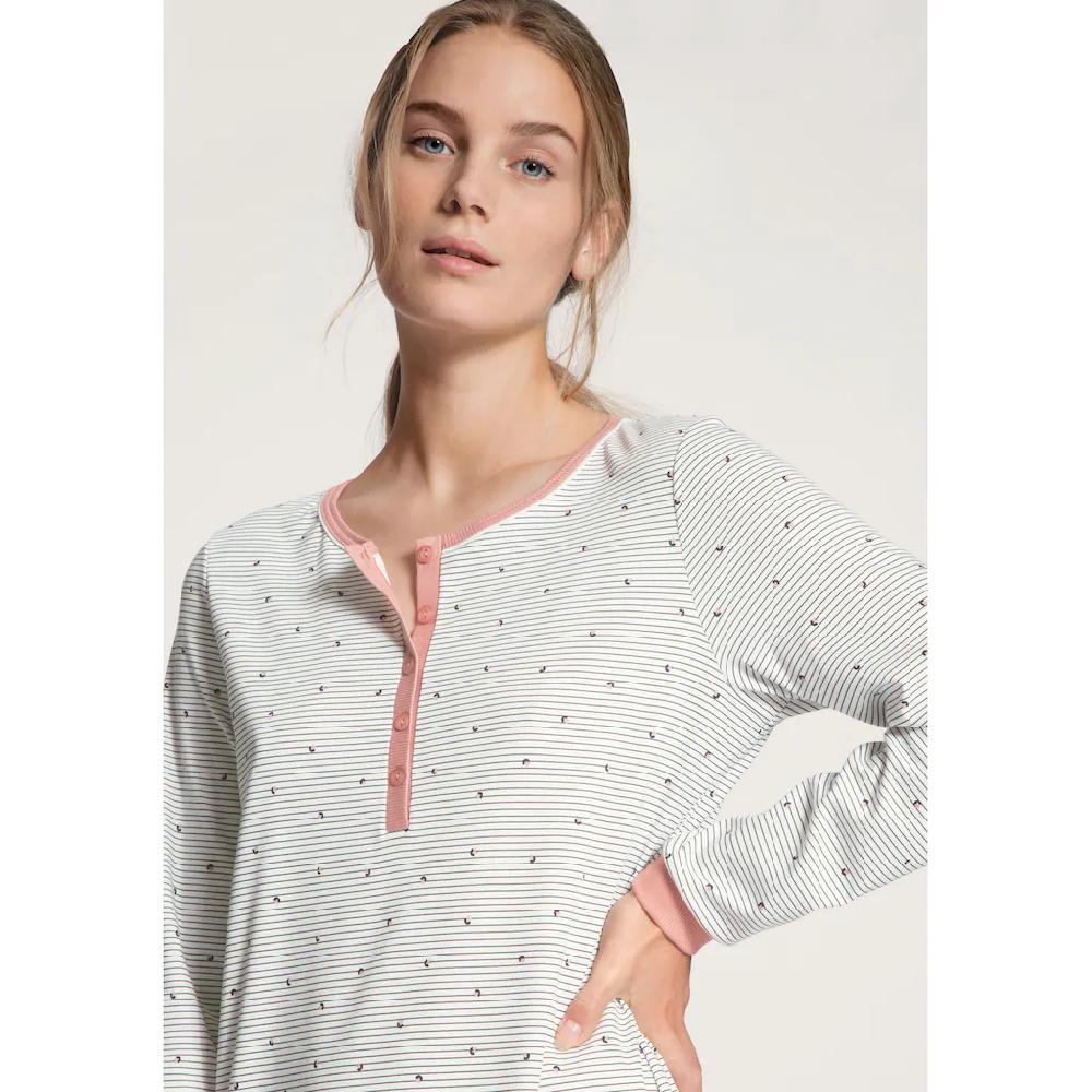CALIDA Nachthemd »Sweet Dreams« Sleepshirt Ca. 95 Cm Lang Modern Fit Feine Streifen Online Kaufen