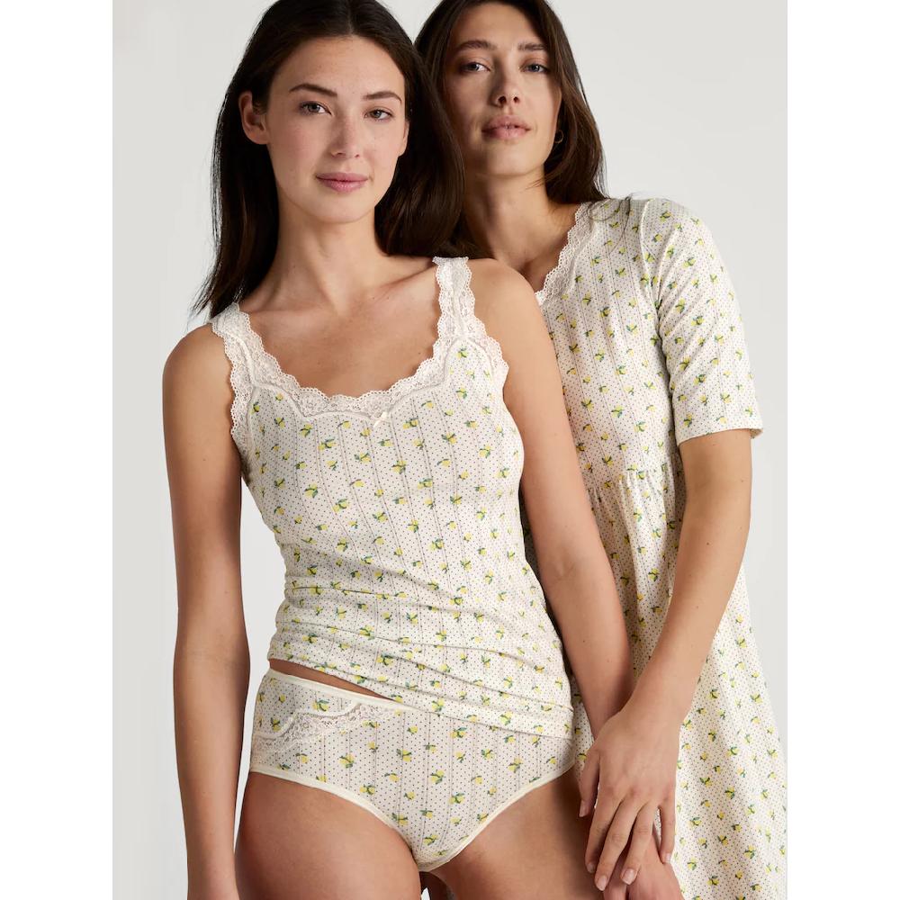 CALIDA Panty Jacquard-Optik Durch Feinen Nadelzug