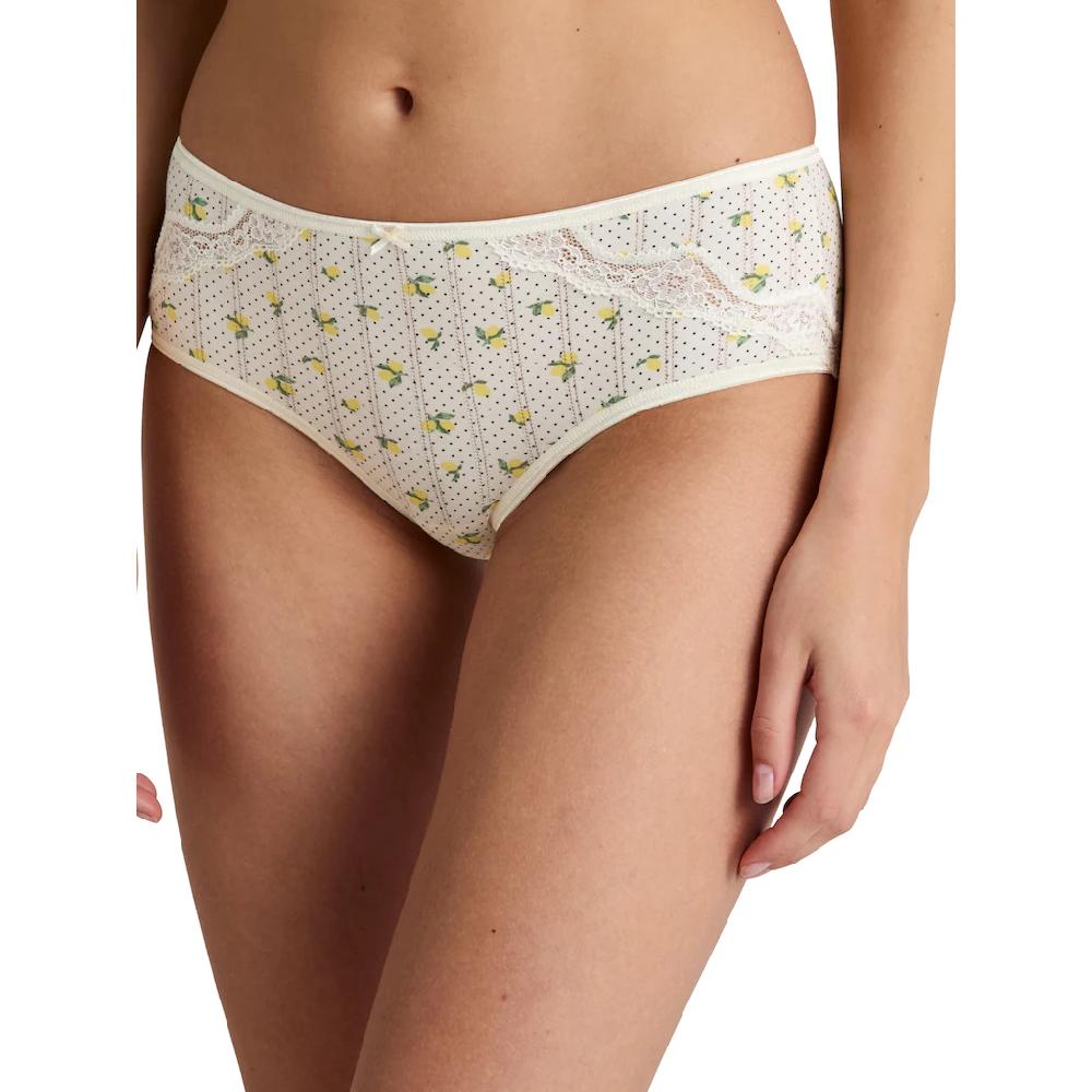 CALIDA Panty Jacquard-Optik durch feinen Nadelzug