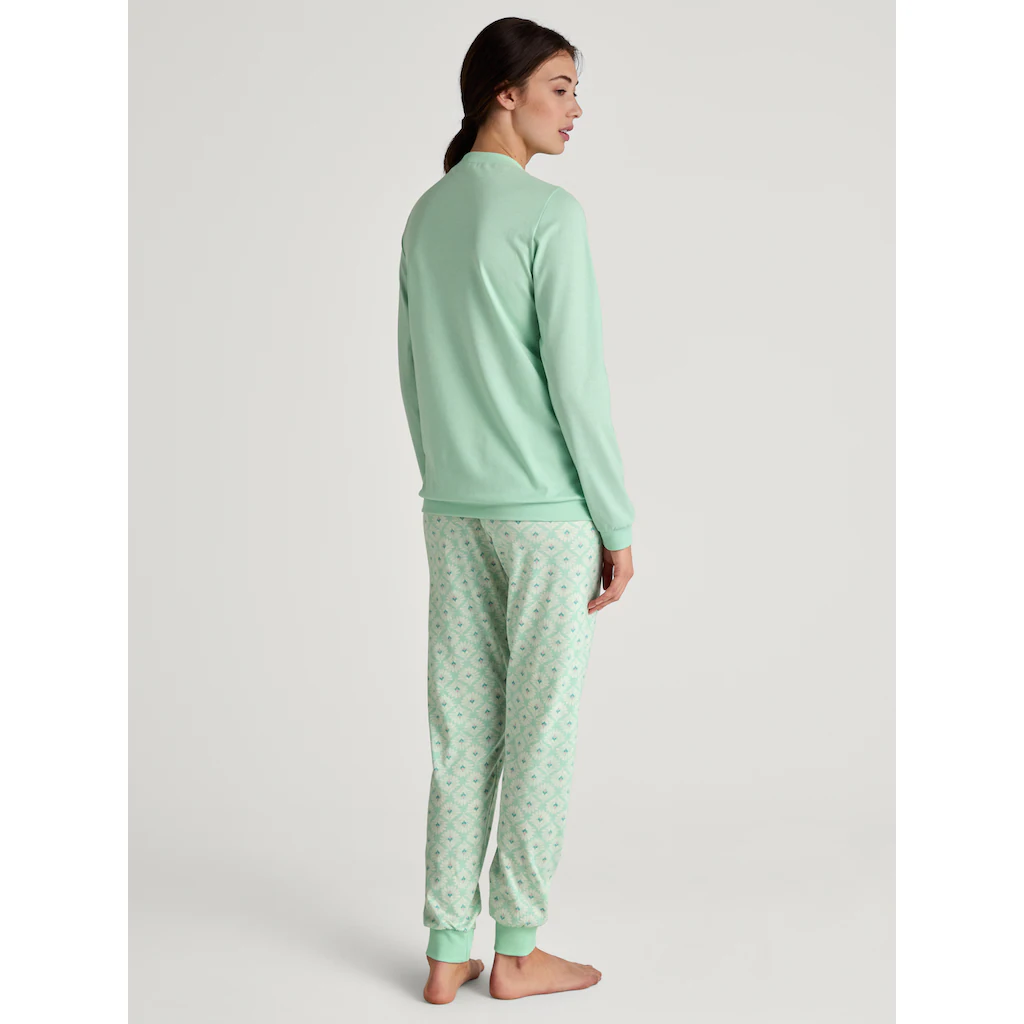 CALIDA Schlafanzug (2 Tlg.) Elastischer Hosenbund
