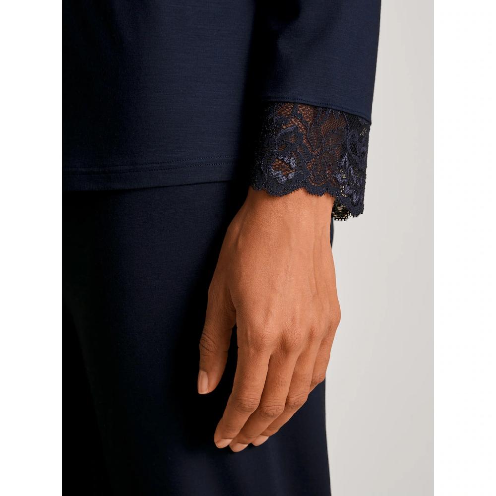 CALIDA Schlafanzug »Elegant Dreams« (2 Tlg.) Mit Spitzensaum Und -bündchen Online Bestellen