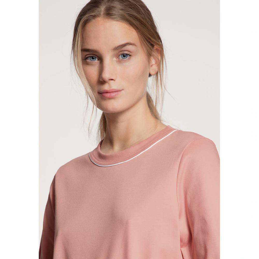 CALIDA Schlafanzug »Sweet Dreams« (2 Tlg.) Bündchen-Pyjama Feine Streifen Und Kleine Blümchen Auf Der Hose Online Kaufen