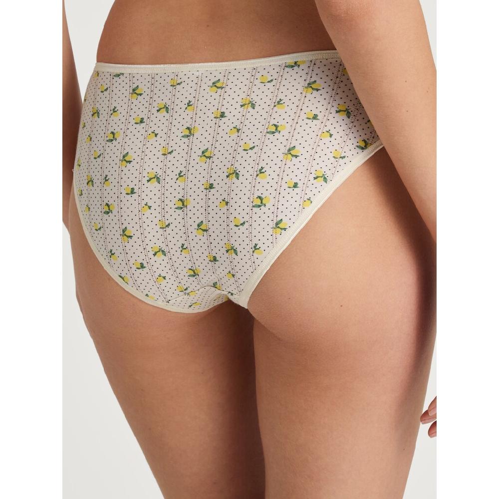 CALIDA Slip Mit Floraler Spitze Vorn