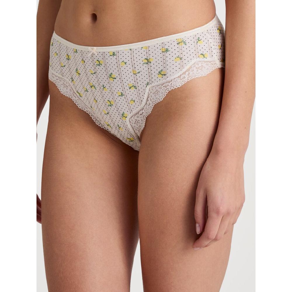 CALIDA Slip Mit floraler Spitze vorn