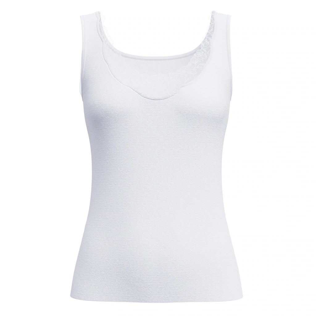 CALIDA Unterhemd »Cotton Desire« Spitze Am Dekolleté Online Bestellen