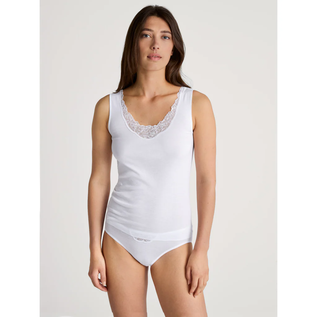 CALIDA Unterhemd »Cotton Desire« Spitze am Dekolleté online bestellen
