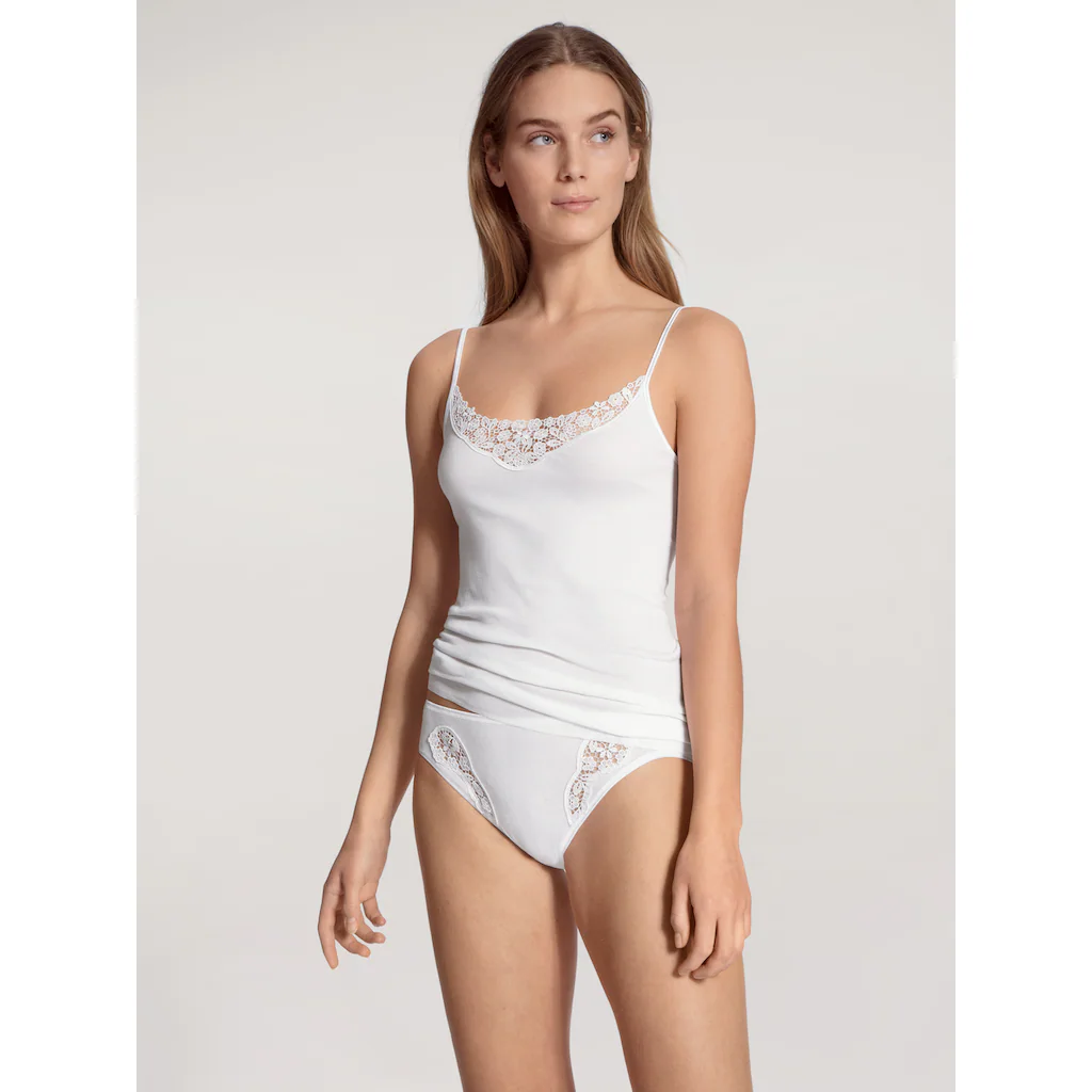 CALIDA Unterhemd mit Spitzen-Einsatz ▷ für