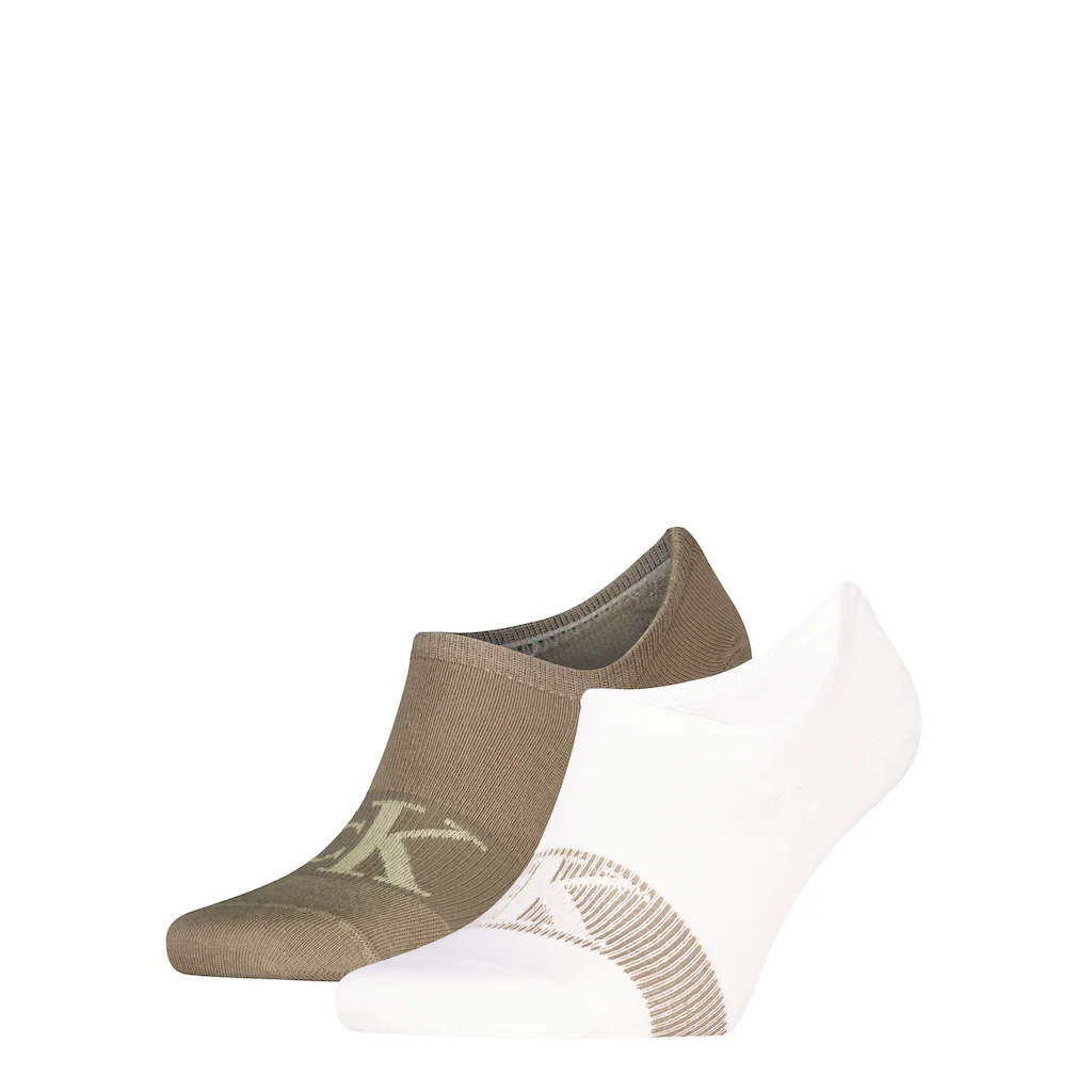 Calvin Klein Jeans Socken »CKJ MEN FOOTIE HC 2P SHADOW RIB LOGO« (2 Paar) mit dezentem Logo-Detail