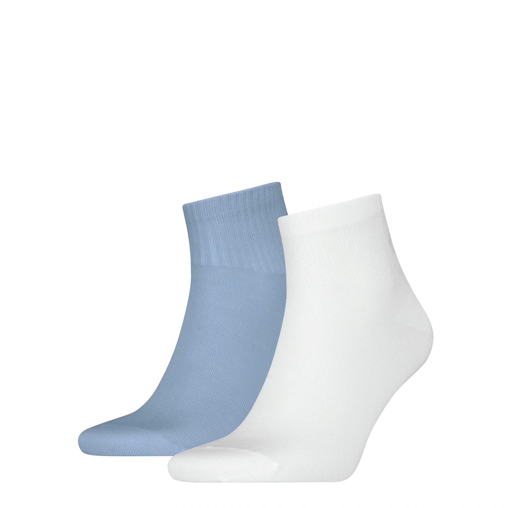 Calvin Klein Jeans Socken »CKJ MEN QUARTER 2P SHADOW RIB LOGO« (2 Paar) mit elastischem Komfortbund