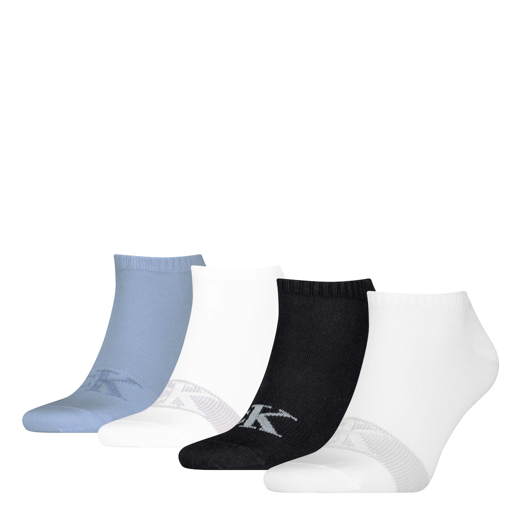 Calvin Klein Jeans Socken »CKJ MEN SNEAKER 4P SHADOW RIB LOGO ECOMM« (4 Paar) mit dezentem Logo-Print