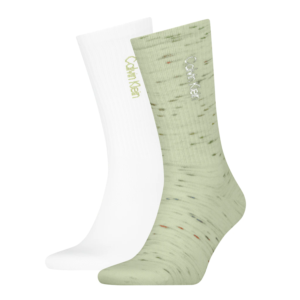 Calvin Klein Jeans Socken »CKJ MEN SOCK 2P COLOR SLUB« (2 Paar) mit Logostickerei