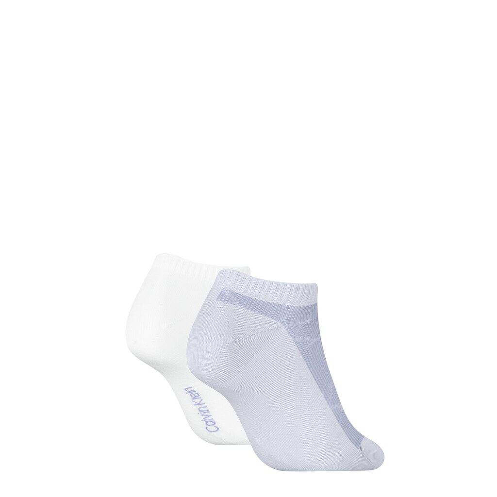 Calvin Klein Jeans Socken »CKJ WOMEN SNEAKER 2P AO SHADOW RIB« (2 Paar) Mit Dezentem Logo-Print