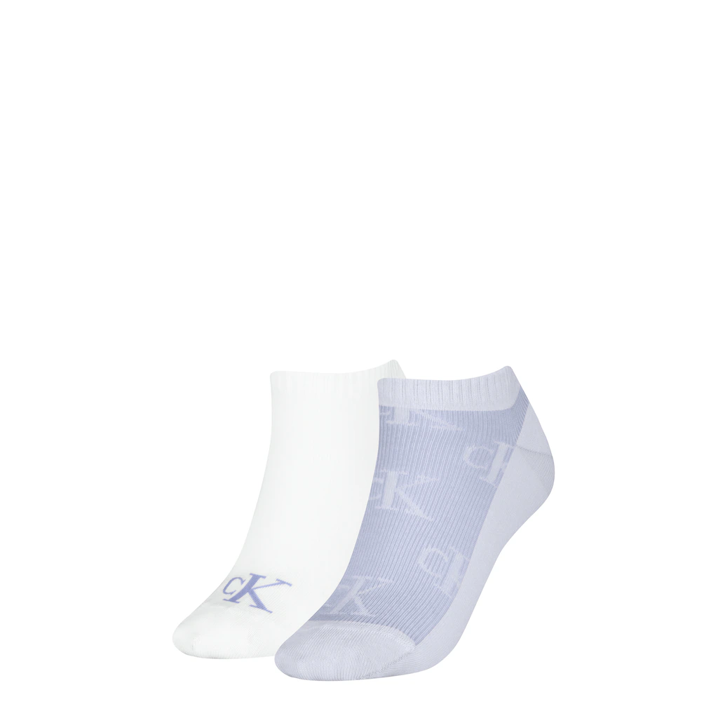 Calvin Klein Jeans Socken »CKJ WOMEN SNEAKER 2P AO SHADOW RIB« (2 Paar) mit dezentem Logo-Print