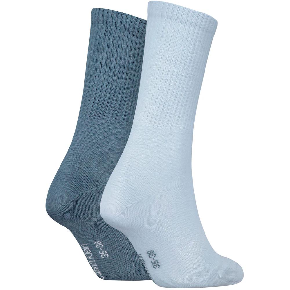 Calvin Klein Jeans Socken »CKJ WOMEN SOCK 2P MONOGRAM« (2 Paar 2 Paar) Mit Logostickerei