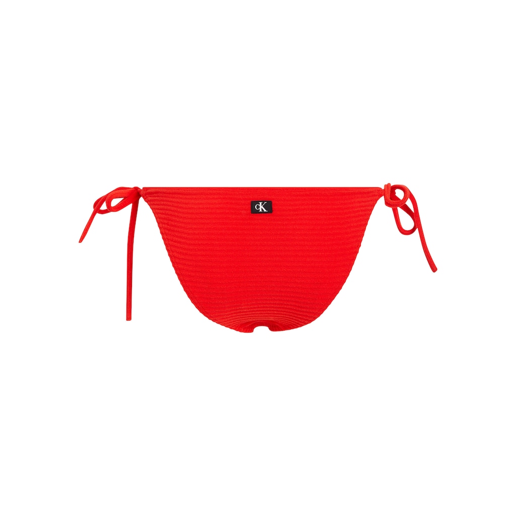 Calvin Klein Swimwear Bikini-Hose »STRING SIDE TIE BIKINI« Mit Gerippter Struktur ▷ Für