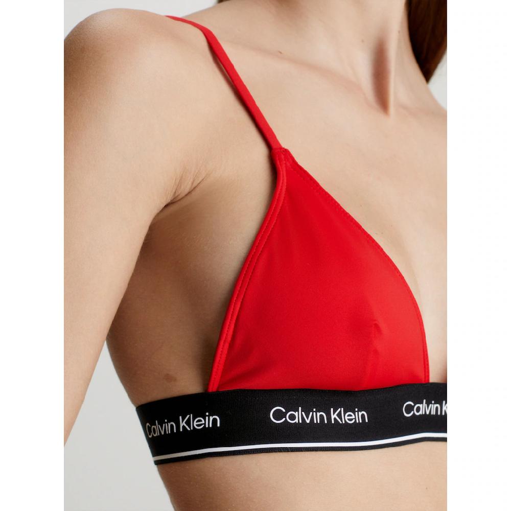 Calvin Klein Swimwear Triangel-Bikini-Top »TRIANGLE-RP« Mit Logoschriftzügen Auf Dem Unterband ▷ Für