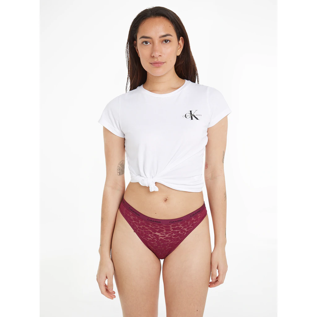 Calvin Klein Underwear Bikinislip »BIKINI 3PK« (Packung 3 St. 3er-Pack) Mit CK-Logo Am Bund Online Bestellen