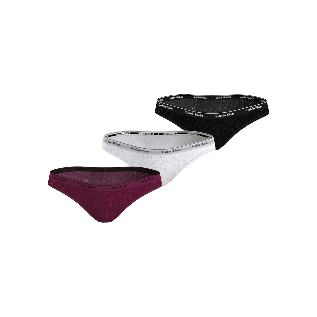 Calvin Klein Underwear Bikinislip »BIKINI 3PK« (Packung 3 St. 3er-Pack) mit CK-Logo am Bund online bestellen
