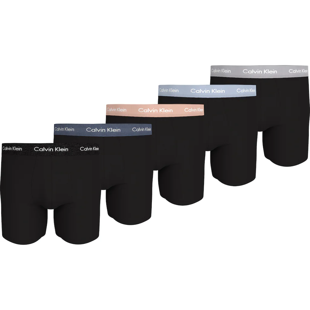 Calvin Klein Underwear Boxer »BOXER BRIEF 5PK« (Packung 5 St. 5er-Pack) mit längerem Bein und Logo-Elastikbund (5Stück) kaufen