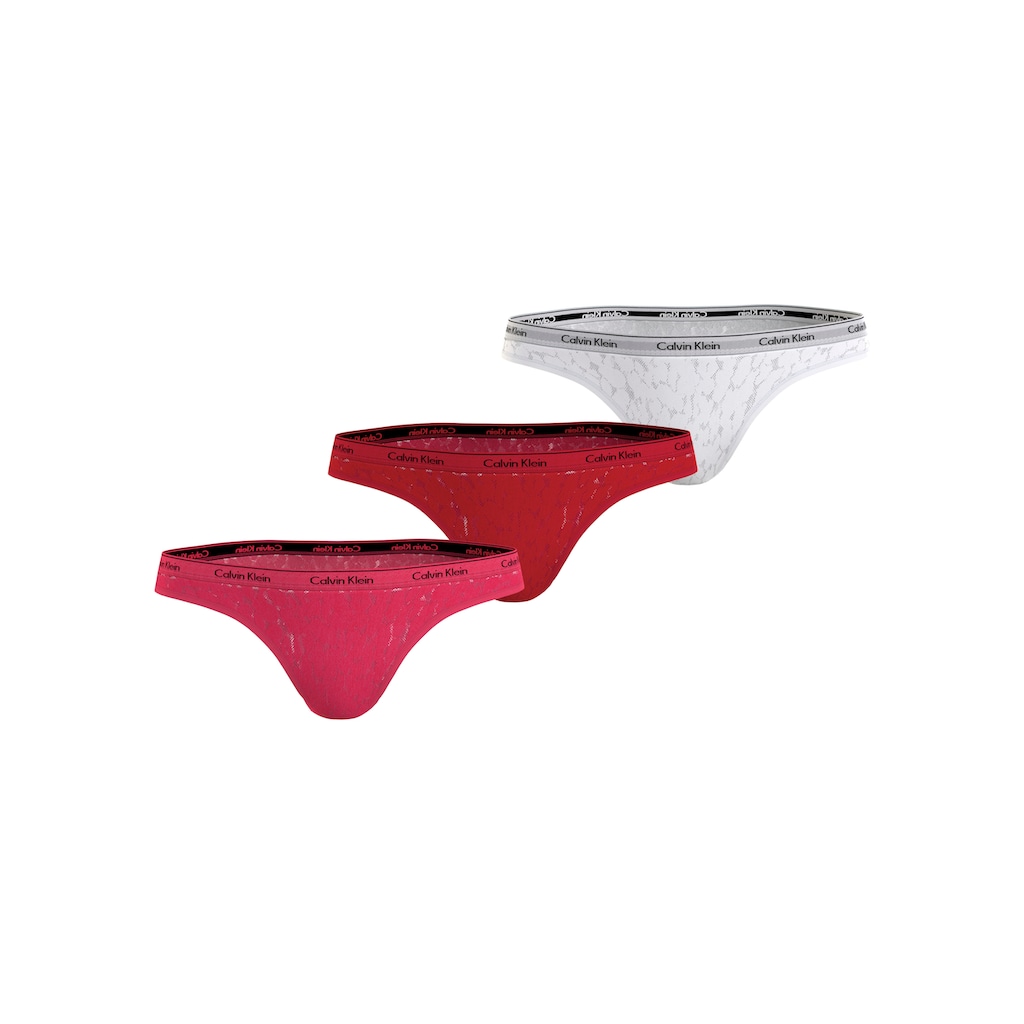 Calvin Klein Underwear Brasilslip »3 PACK BRAZILIAN (LOW-RISE)« (Packung 3 St. 3er-Pack) mit Logobund ▷ für