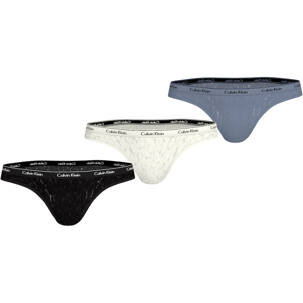 Calvin Klein Underwear Brasilslip »3 PACK BRAZILIAN (LOW-RISE)« (Packung 3 St. 3er-Pack) mit Logobund online kaufen