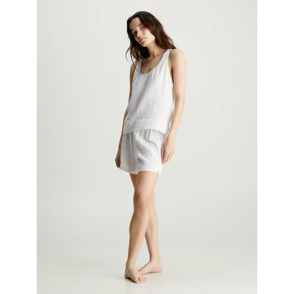 Calvin Klein Underwear Pyjama »SLEEVELESS SHORT SET« (Set 2 tlg.) mit Markenlabel auf Bund kaufen
