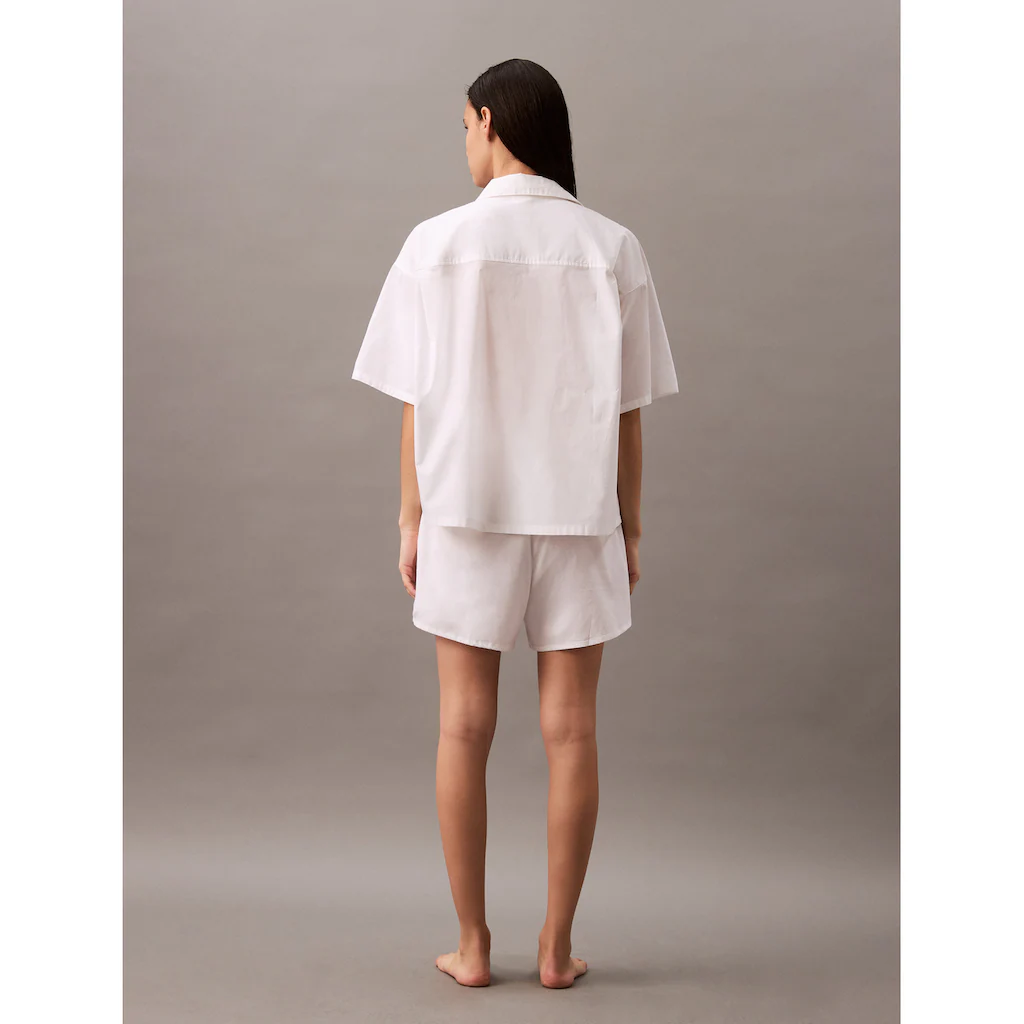 Calvin Klein Underwear Schlafshorts »LOGO WB POPLIN SHORT« Mit Logo