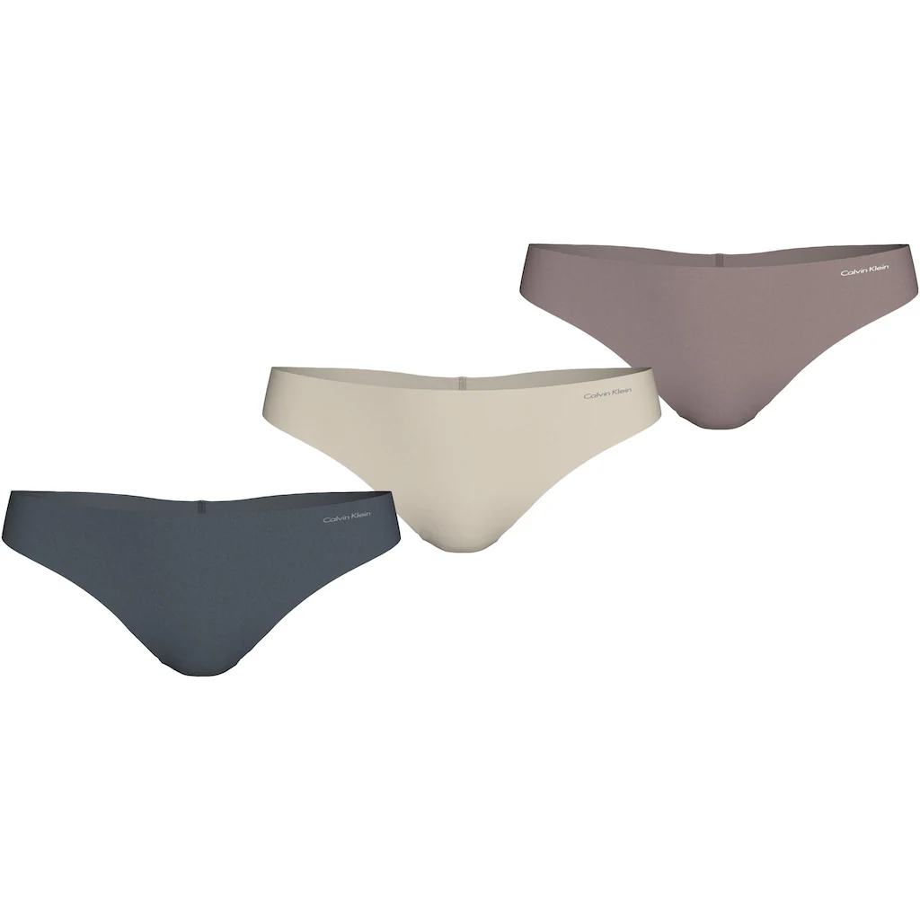 Calvin Klein Underwear String »3 PACK THONG (MID-RISE)« (Packung 3 St. 3er-Pack) mit Logo-Print online kaufen