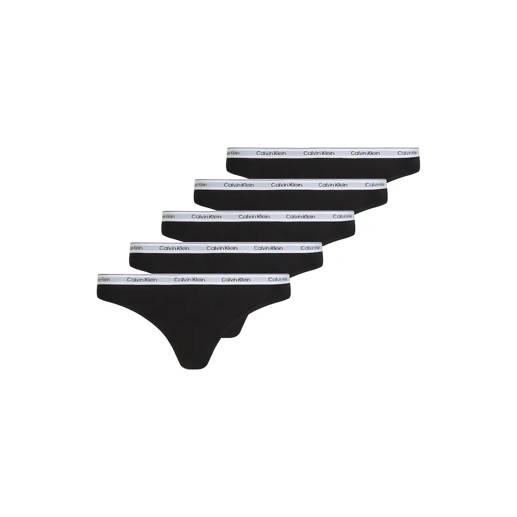 Calvin Klein Underwear String »5 PACK THONG (LOW-RISE)« (Packung 5 St. 5er-Pack) mit Logobund kaufen